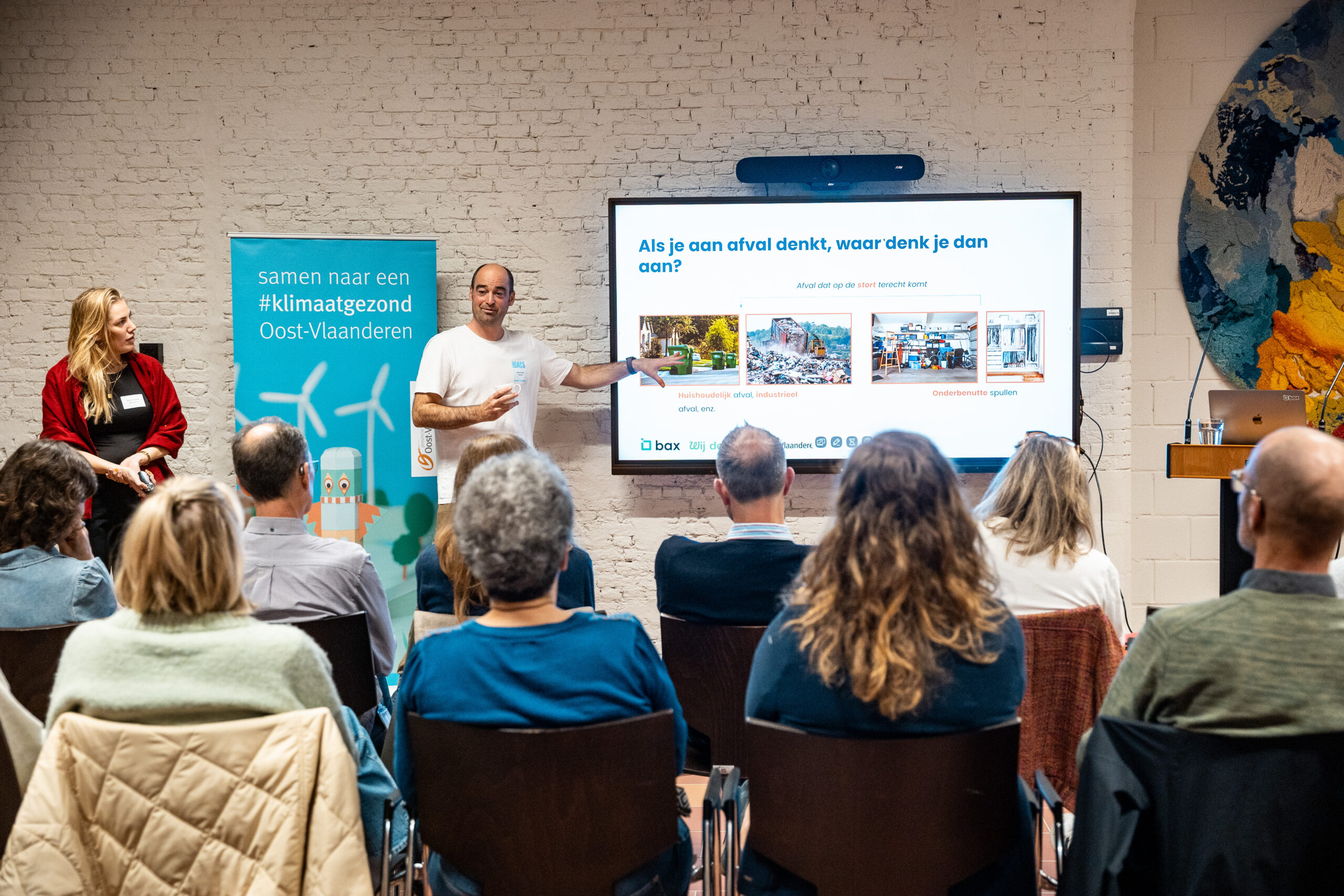 Photo of presentation during training